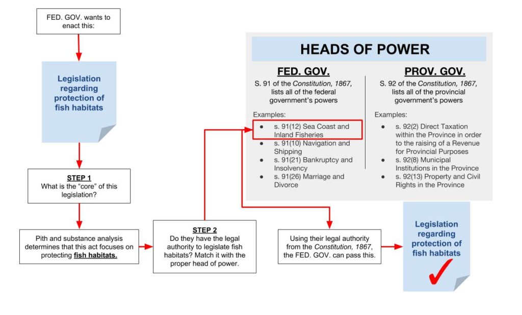 Diagram showing constitutional analysis steps.